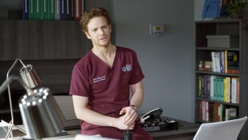 CHICAGO MED -- "For The Want Of A Nail" Episode 609 -- Pictured: Nick Gehlfuss as Dr. Will Halstead -- (Photo by: Elizabeth Sisson/NBC)