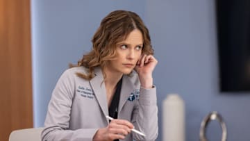 CHICAGO MED -- "Double Down" Episode 1107 -- Pictured: Sarah Ramos as Dr. Caitlin Lenox -- (Photo by: George Burns Jr/NBC)