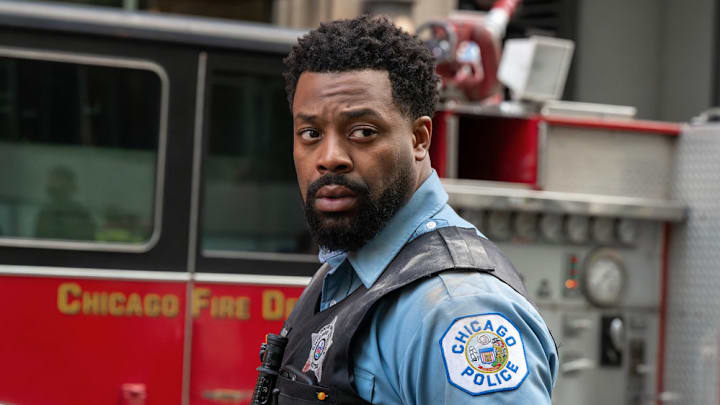 CHICAGO P.D. -- "Miami" Episode 1305 -- Pictured: LaRoyce Hawkins as Officer Kevin Atwater