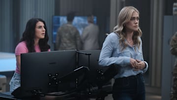 THE HUNTING PARTY -- "Tom Beecher" Episode 109 -- Pictured: (l-r) Sara Garcia as Jennifer Morales, Melissa Roxburgh as Rebecca Bex Henderson -- (Photo by: David Astorga/NBC)