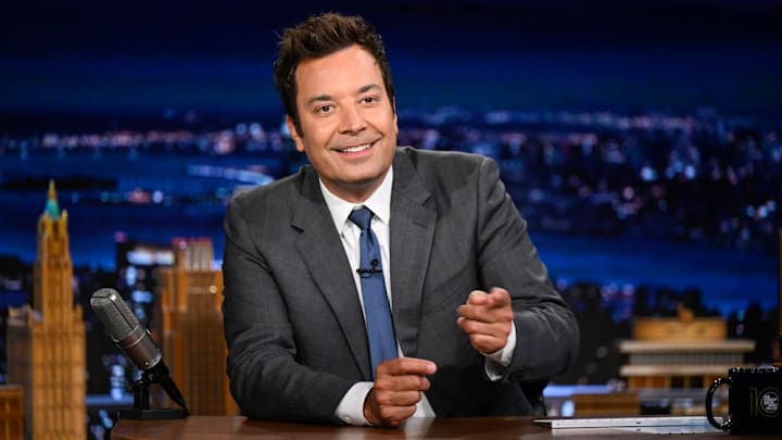 THE TONIGHT SHOW STARRING JIMMY FALLON -- Episode 2172 -- Pictured: Host Jimmy Fallon during promos on Monday, August 11, 2025 
