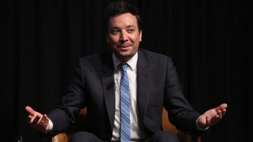 THE TONIGHT SHOW STARRING JIMMY FALLON -- Emmy FYC Panel -- Pictured: Jimmy Fallon at the Writers Guild Theater on May 3, 2019 -- (Photo by: Jesse Grant/NBC)