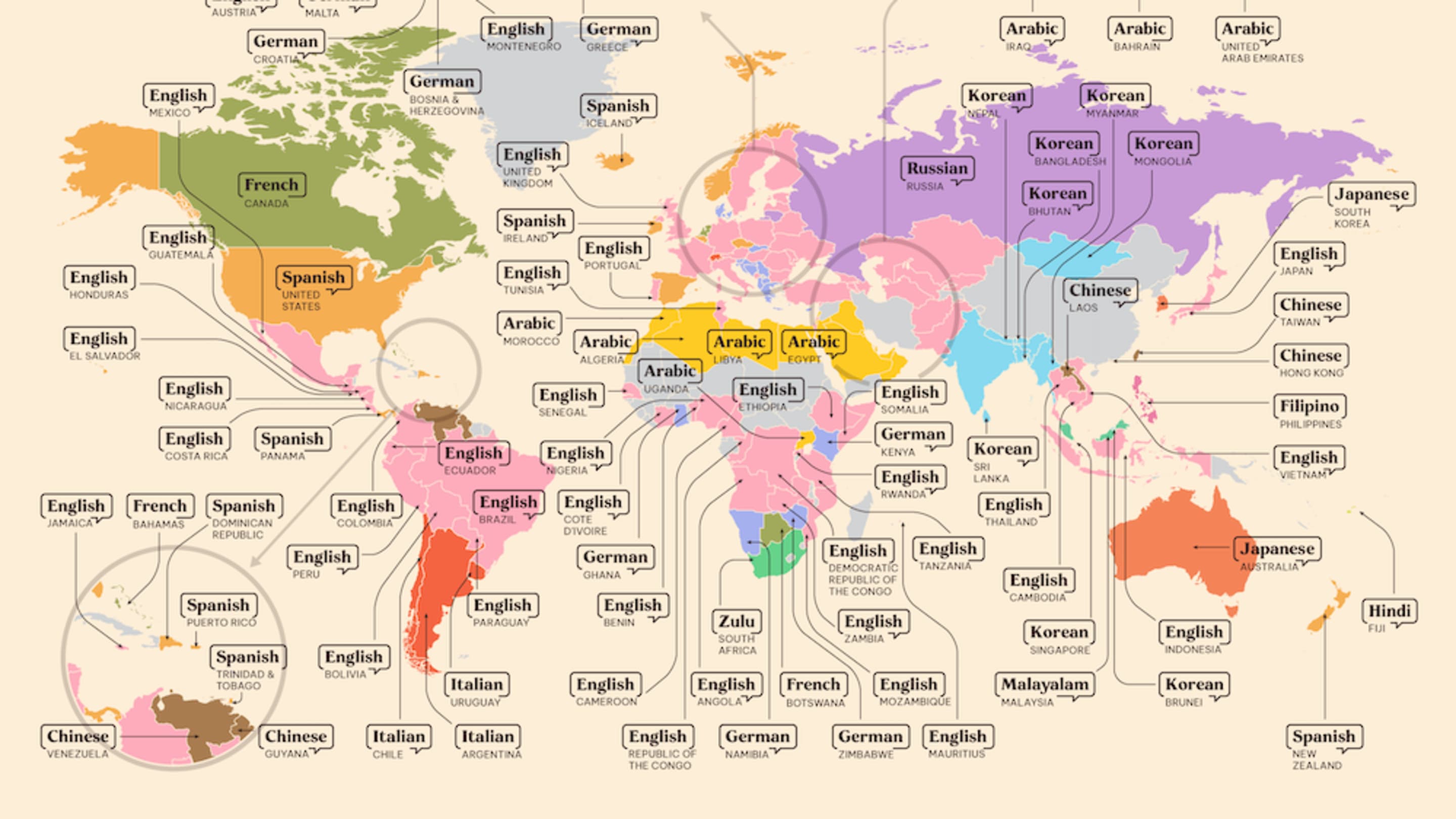 The Language Each Country Wants to Learn the Most, Mapped