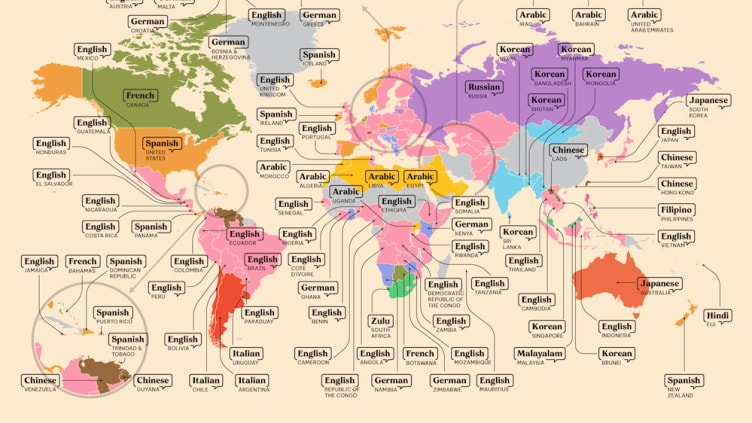 Learn which languages are most popular in your country.