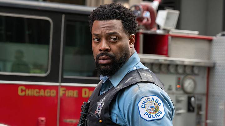 CHICAGO P.D. -- "Miami" Episode 1305 -- Pictured: LaRoyce Hawkins as Officer Kevin Atwater 