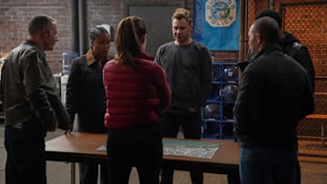 CHICAGO P.D. -- "Friends and Family" Episode 12009 -- Pictured: (l-r) Toya Turner as Kiana Cook, Patrick John Flueger as Officer Adam Ruzek