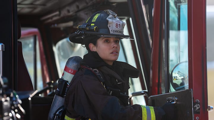 CHICAGO FIRE -- "Coming In Hot" Episode 1412 -- Pictured: Miranda Rae Mayo as Stella Kidd 