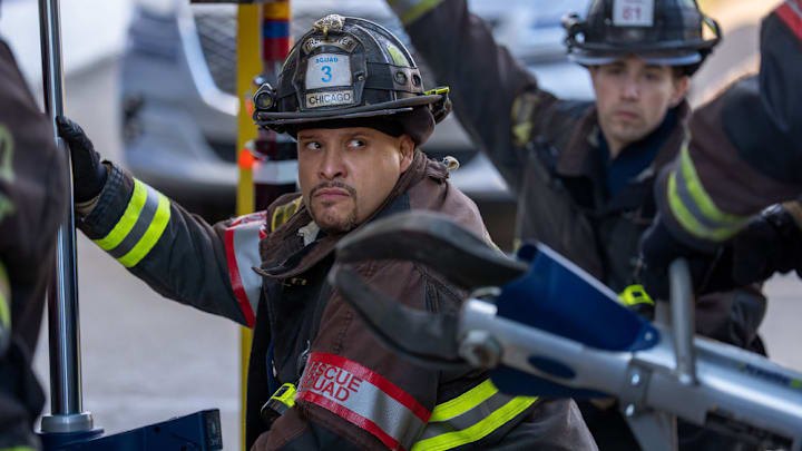 CHICAGO FIRE -- "Carry A Torch" Episode 1410 -- Pictured: Joe Miñoso as Joe Cruz 