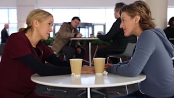 CHICAGO MED -- "Down In A Hole" Episode 1015 -- Pictured: (l-r) Jessy Schram as Dr. Hannah Asher, Erin Anderson as Elizabeth "Lizzy" Asher -- (Photo by: George Burns Jr/NBC)