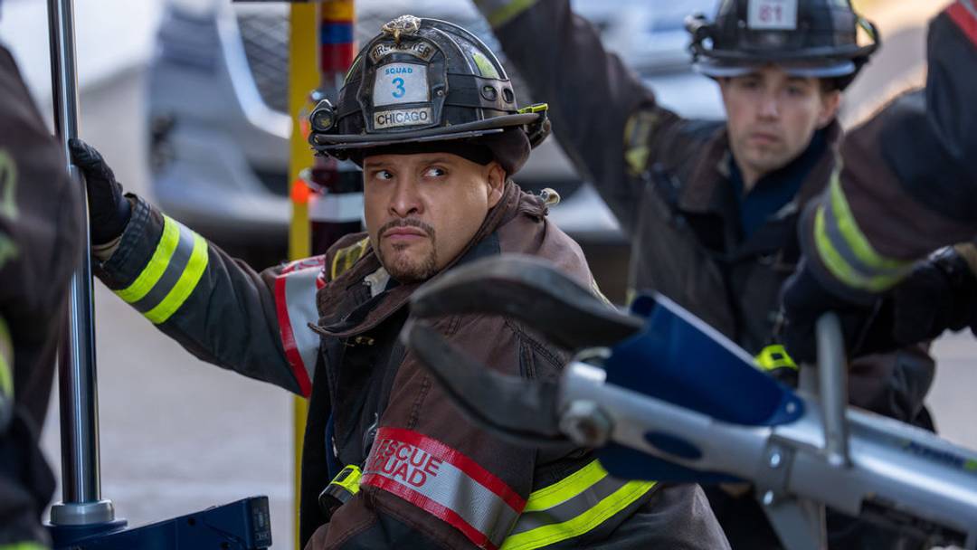 CHICAGO FIRE -- "Carry A Torch" Episode 1410 -- Pictured: Joe Miñoso as Joe Cruz CHICAGO FIRE -- "Carry A Torch" Episode 1410 -- Pictured: Joe Miñoso as Joe Cruz