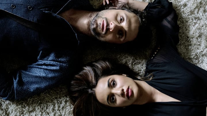 THE MAGICIANS -- "Oops!... I did It Again" Episode 506 -- Pictured: (l-r) Hale Appleman as Eliot Waugh, Summer Bishil as Margo Hanson -- (Photo by: Eric Milner/SYFY)
