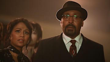 THE IRRATIONAL -- "Now You Don't" Episode 211 -- Pictured: (l-r) Karen David as Rose Dinshaw, Jesse L. Martin as Alec Mercer -- (Photo by: Sergei Bachlakov/NBC)