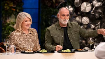 Martha Stewart and Jose Andres on Yes, Chef Season 1 episode 1