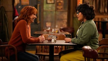 HAPPY'S PLACE -- "The Macallister Girls" Episode 110 -- Pictured: (l-r) Reba McEntire as Bobbie, Belissa Escobedo as Isabella