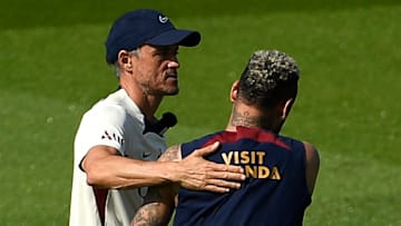 Luis Enrique et Neymar - Paris SG