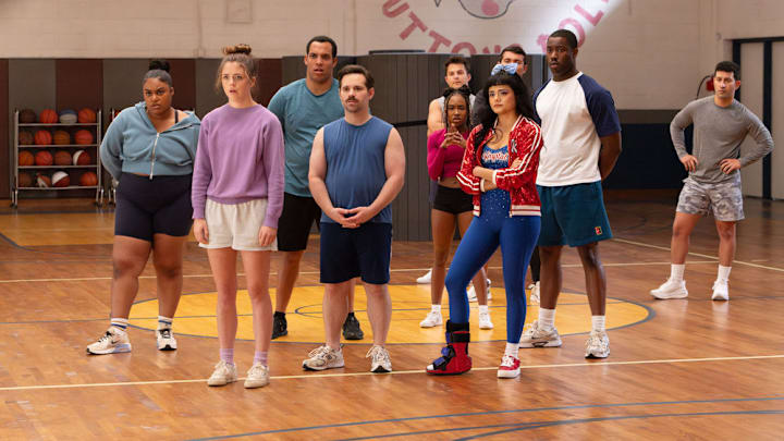 STUMBLE -- "Lorraine" Episode 107 -- Pictured: (l-r) Arianna Davis as Madonna, Georgie Murphy as Sally, Ryan Pinkston as Steven Vaughn, Anissa Borrego as Krystal, Jarrett Austin Brown as Dimarcus -- (Photo by: Danielle Mathias/NBC)