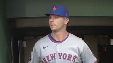 Jun 27, 2025; Pittsburgh, Pennsylvania, USA;  New York Mets first baseman Pete Alonso (20) walks with his baseball bats out of the clubhouse prior to the game against the Pittsburgh Pirates at PNC Park. Mandatory Credit: Charles LeClaire-Imagn Images