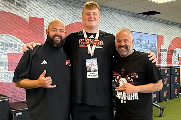 Millard North offensive lineman Matt Erickson is committed to Nebraska.