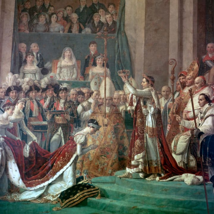 Napoleon crowning Joséphine.