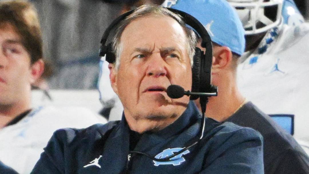 Oct 17, 2026; Durham, North Carolina, USA; North Carolina Tar Heels head coach Bill Belichick looks on during the fourth quarter against the Duke Blue Devils at Wallace Wade Stadium. Mandatory Credit: Zachary Taft-Imagn Images Oct 17, 2026; Durham, North Carolina, USA; North Carolina Tar Heels head coach Bill Belichick looks on during the fourth quarter against the Duke Blue Devils at Wallace Wade Stadium. Mandatory Credit: Zachary Taft-Imagn Images