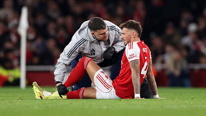 Ben White is the latest Arsenal defender to get injured. Ben White is the latest Arsenal defender to get injured.