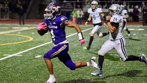 Defensive back Cassidy Bolong-Banks won a WIAA championship at Lake Stevens in 2022, but is now at Roosevelt.