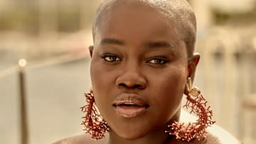 Achieng Agutu was photographed by Yu Tsai in Mexico. Earrings by JOHANNA ORTIZ VACATION.