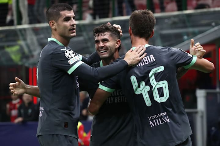 Christian Pulisic, Alvaro Morata, Matteo Gabbia