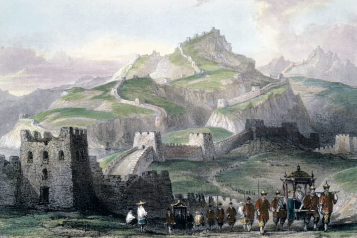 The Great Wall of China, 1843.