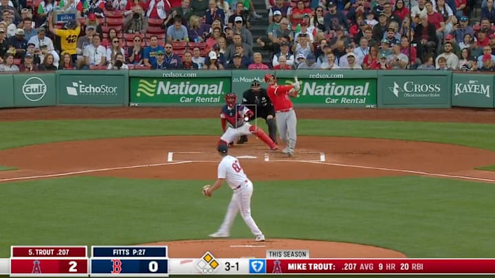 Mike Trout got all of this one. Mike Trout got all of this one.