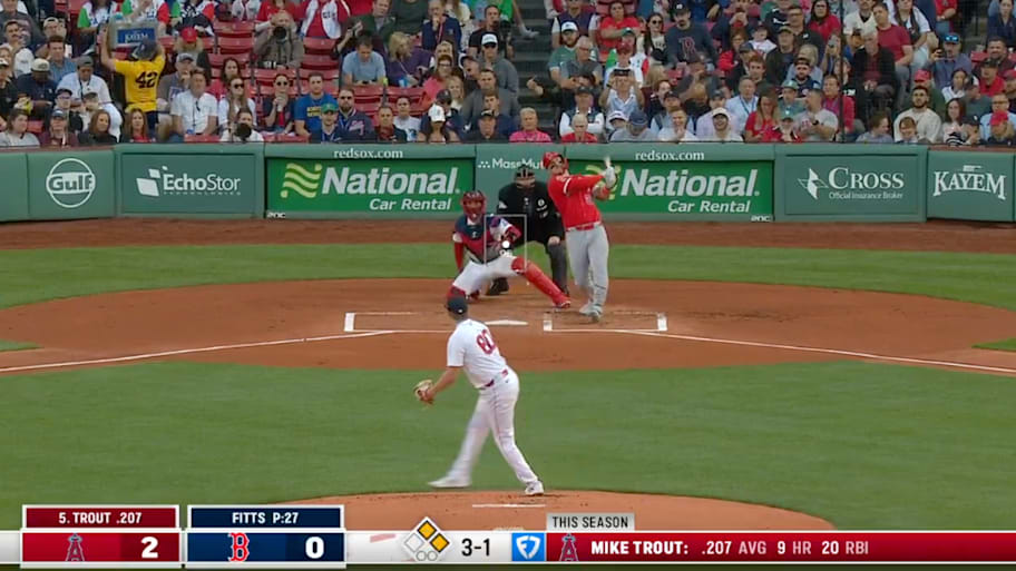 Mike Trout got all of this one. | @MLB