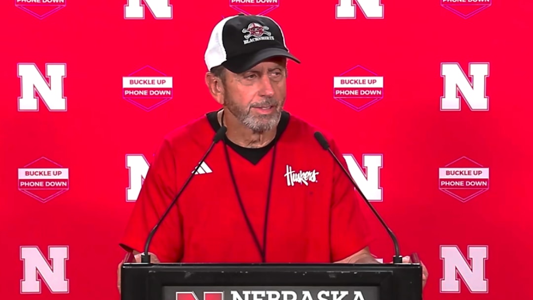 Phil Snow during fall camp media availability
