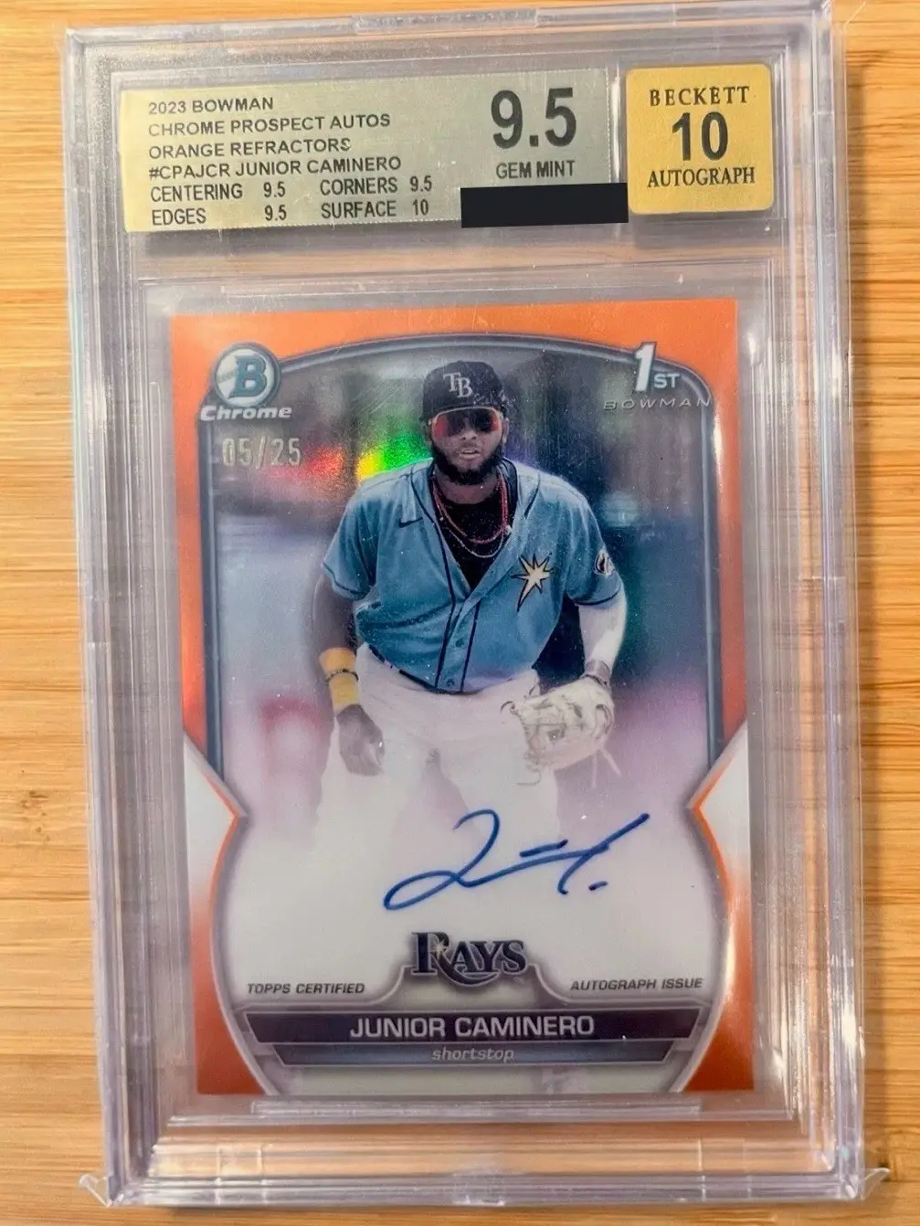 Is Junior Caminero's on-field Play Reflected in The Hobby?