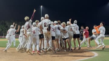 Marjory Stoneman Douglas walked off West Broward in their Class 7A Regional Finals on a two-run homer by Lorenzo Laurel. The Eagles are seeking their fifth straight state title.