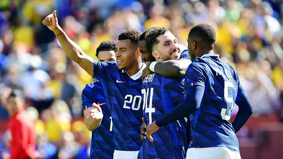 France national team players celebrate