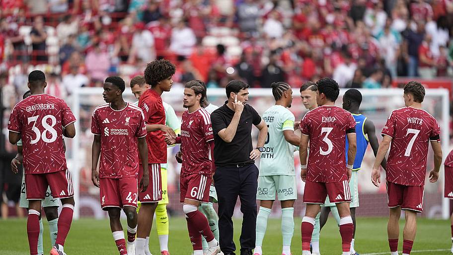Liverpool players after Monaco defeat