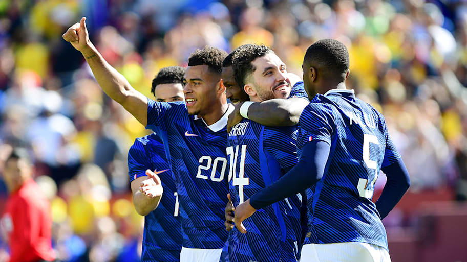 France national team players celebrate
