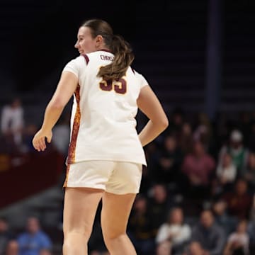 Gophers true freshman Makena Christian in her college debut against North Dakota.
