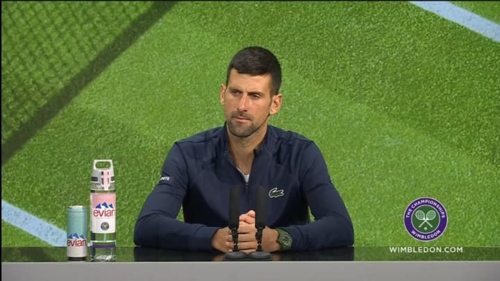 Novak Djokovic was displeased with Wimbledon fans.