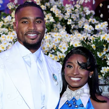 Jonathan Owens and Simone Biles
