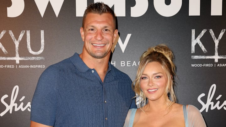 Rob Gronkowski and Camille Kostek Rob Gronkowski and Camille Kostek
