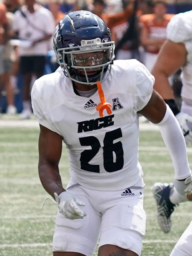 Rice defensive back Gabriel Taylor.