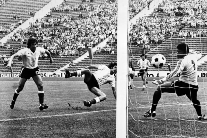 Argentina took on Haiti in the 1974 World Cup