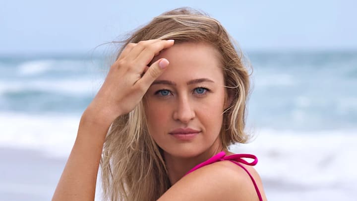 Nelly Korda was photographed by Ben Horton at The Boca Raton. Swimsuit by Agua Bendita. Nelly Korda was photographed by Ben Horton at The Boca Raton. Swimsuit by Agua Bendita.