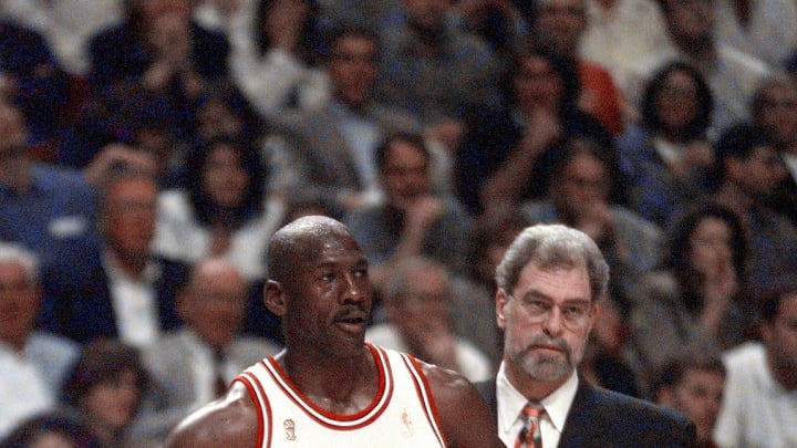 Phil Jackson entered the 1997-98 season knowing it would be his last with the Bulls. Michael Jordan insisted he wouldn't play for any other coach.

2020-04-19 Michael Phil