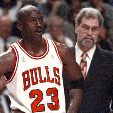 Phil Jackson entered the 1997-98 season knowing it would be his last with the Bulls. Michael Jordan insisted he wouldn't play for any other coach.

2020-04-19 Michael Phil