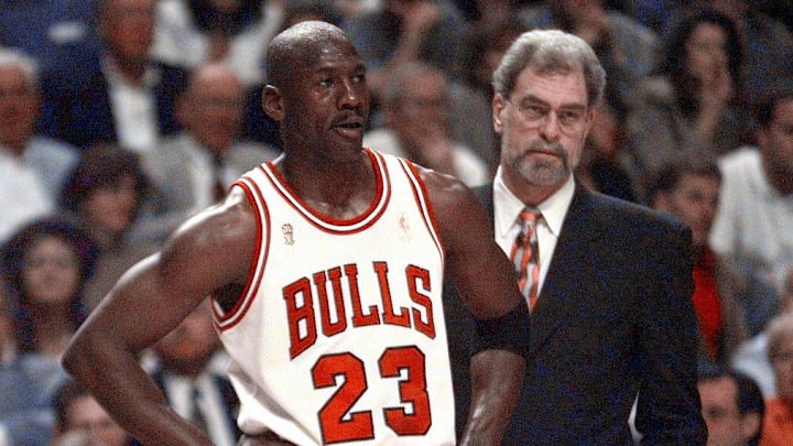 Phil Jackson entered the 1997-98 season knowing it would be his last with the Bulls. Michael Jordan insisted he wouldn't play for any other coach.

2020-04-19 Michael Phil