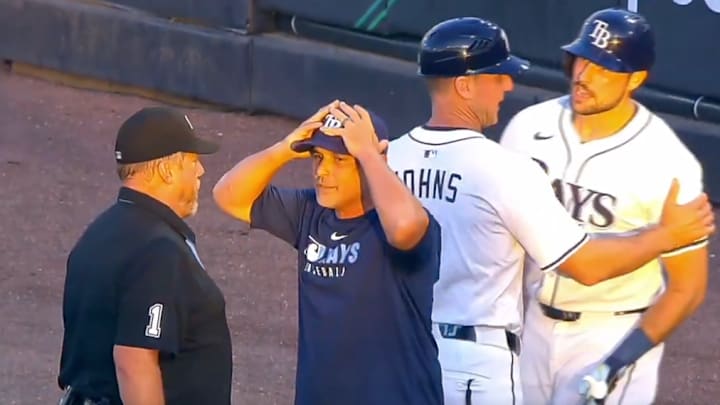 MLB umpire Bruce Dreckman made one of the worst calls of the year Monday night in the Orioles-Rays game. MLB umpire Bruce Dreckman made one of the worst calls of the year Monday night in the Orioles-Rays game.