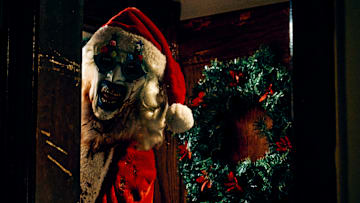 David Howard Thornton as “Art the Clown” in the horror film, TERRIFIER 3, a Cineverse release. 
