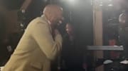 Kenny 'The Jet' Smith reacts to the end of Game 1